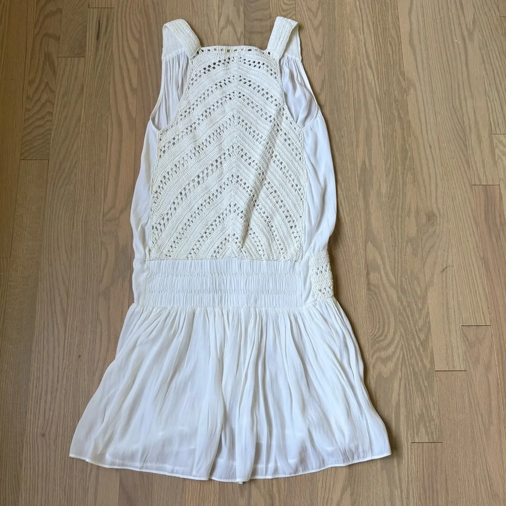 Ramy Brook White Crochet Detail Top - Picture 4 of 4